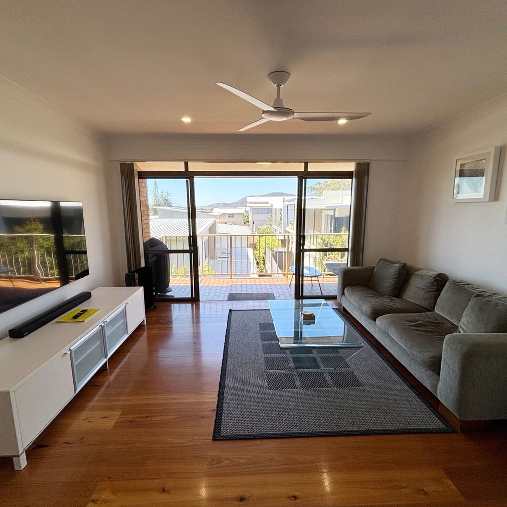 Living area and balcony. 