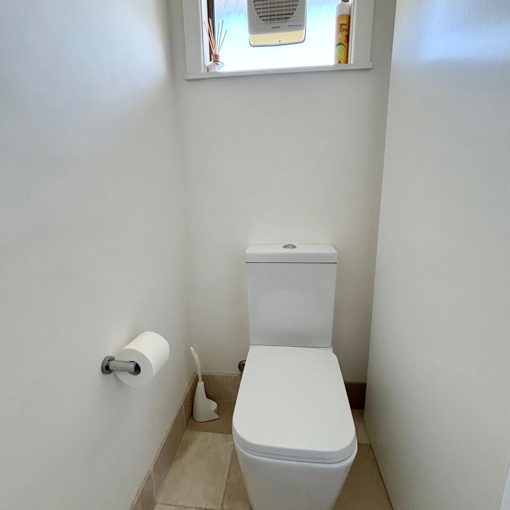 Separate toilet. 