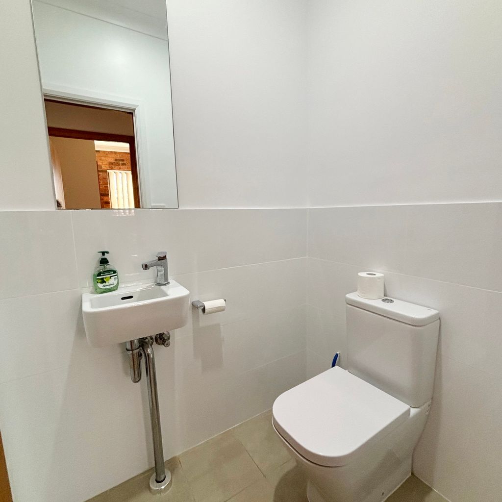 Separate toilet. 
