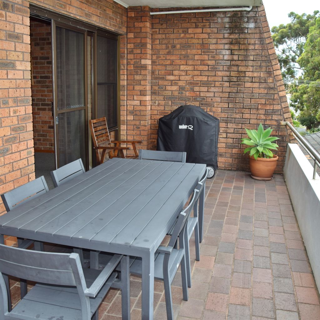 Outdoor dining area.