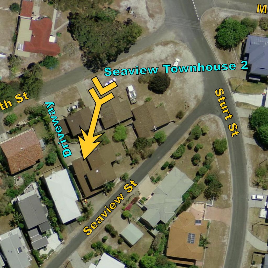 Aerial location with driveway labelled.