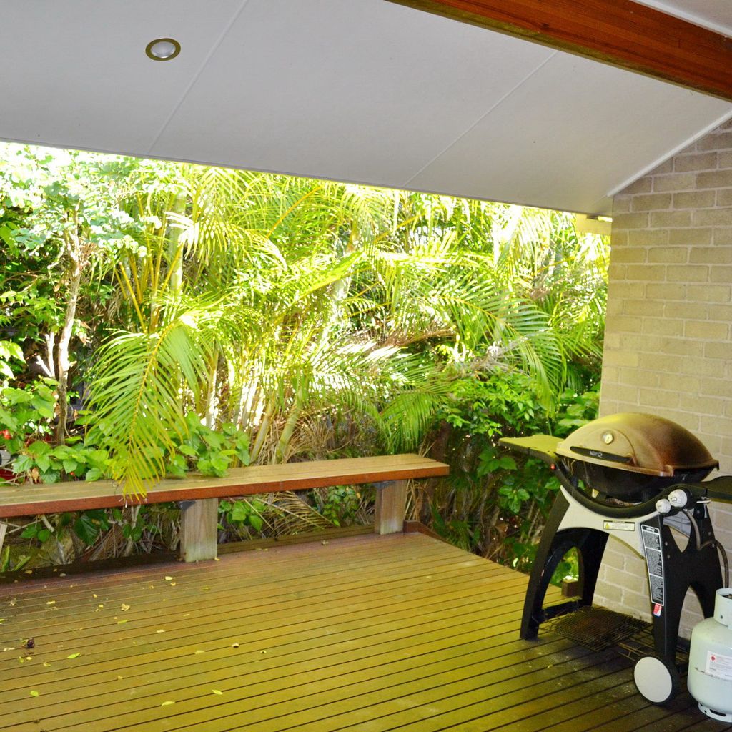 Side deck and BBQ area.