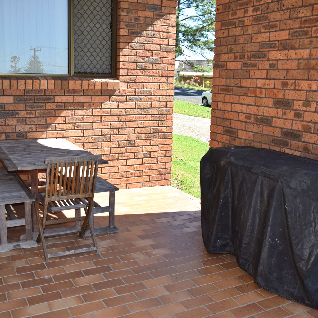Outdoor dining area.