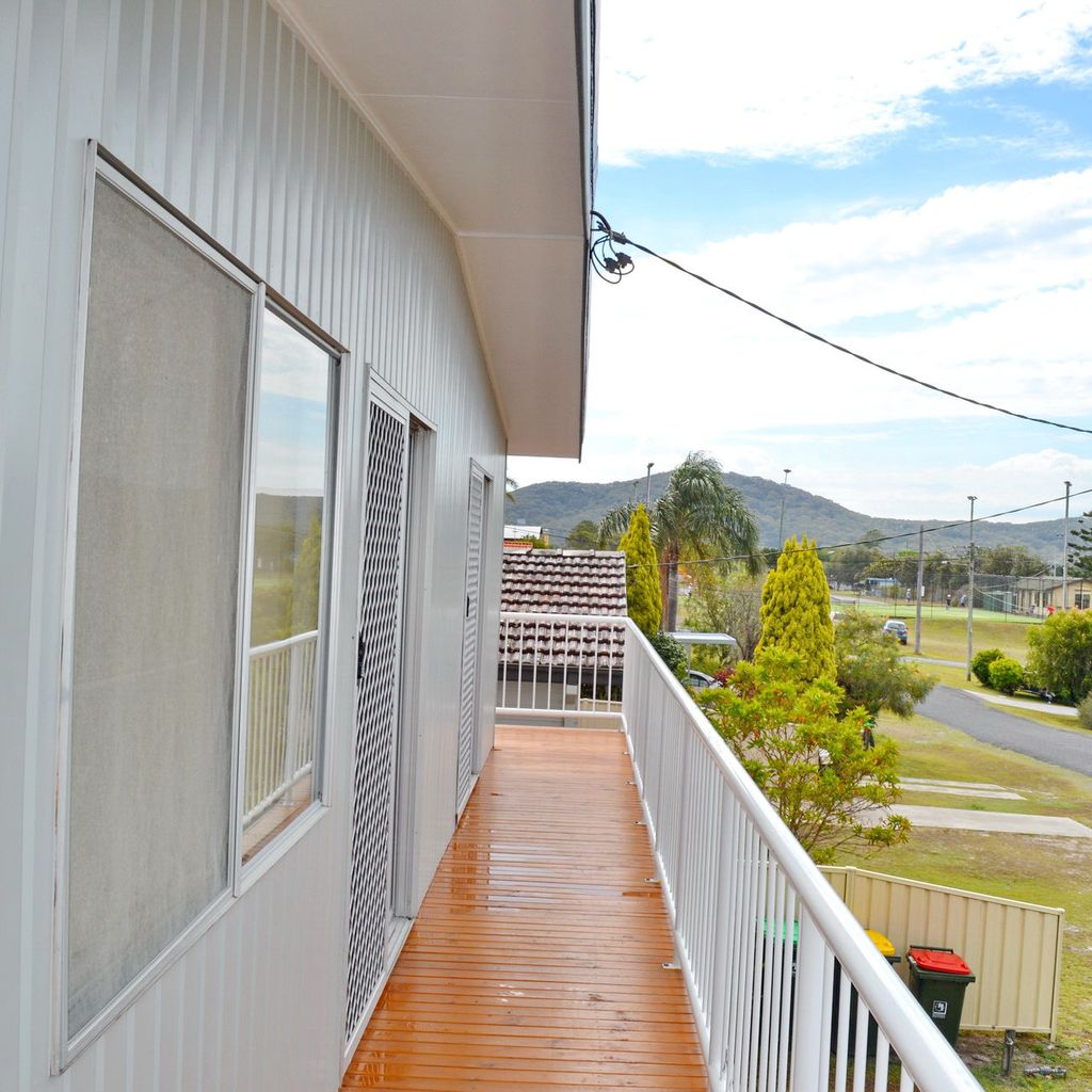 View from front balcony towards Smoky Cape.