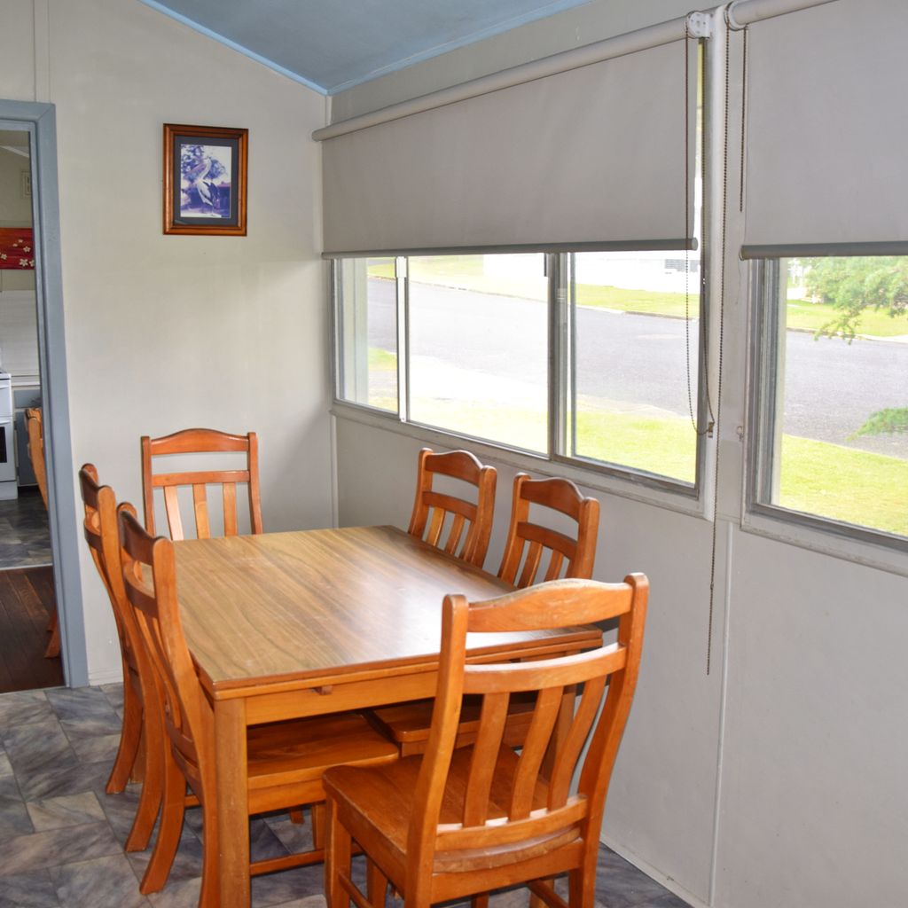 Dining area and kitchen.