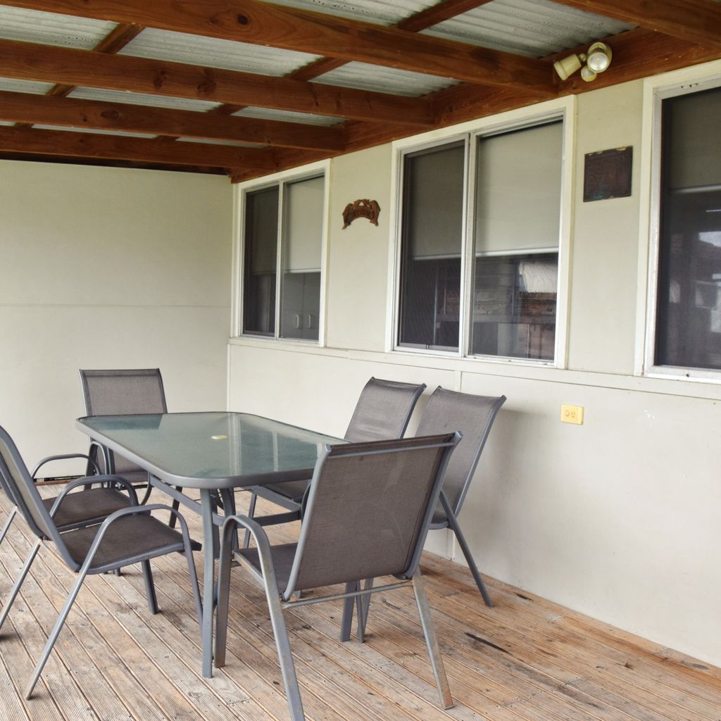 Front deck.