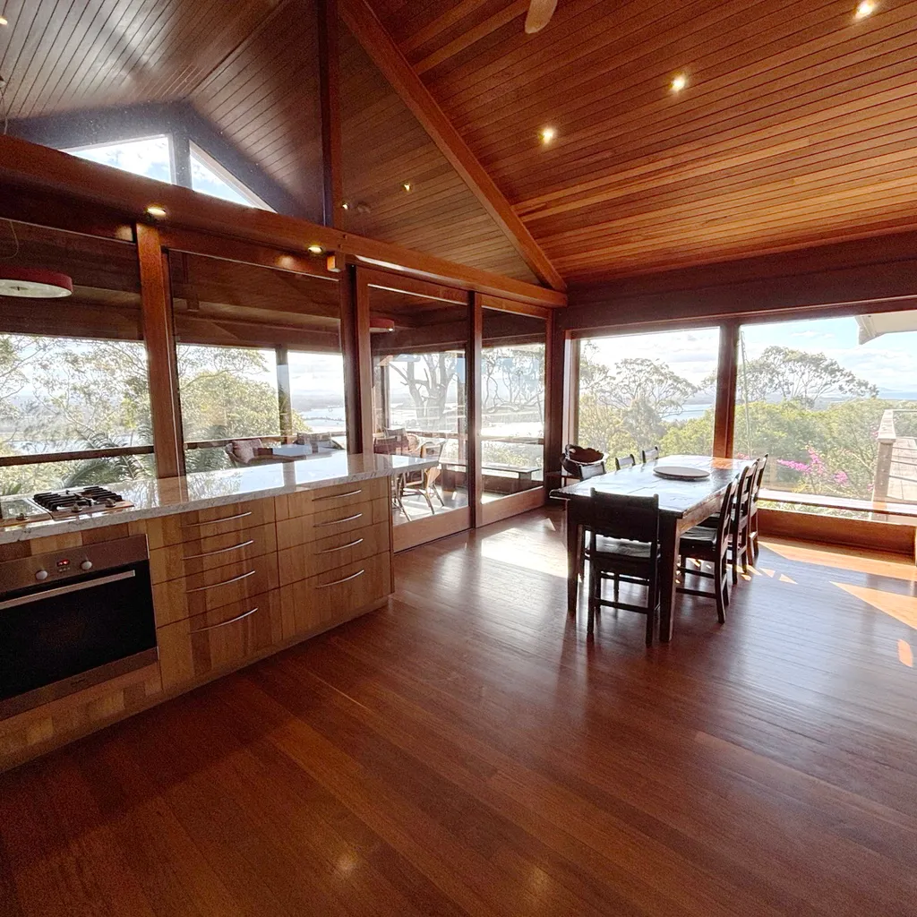 Dining area and kitchen.