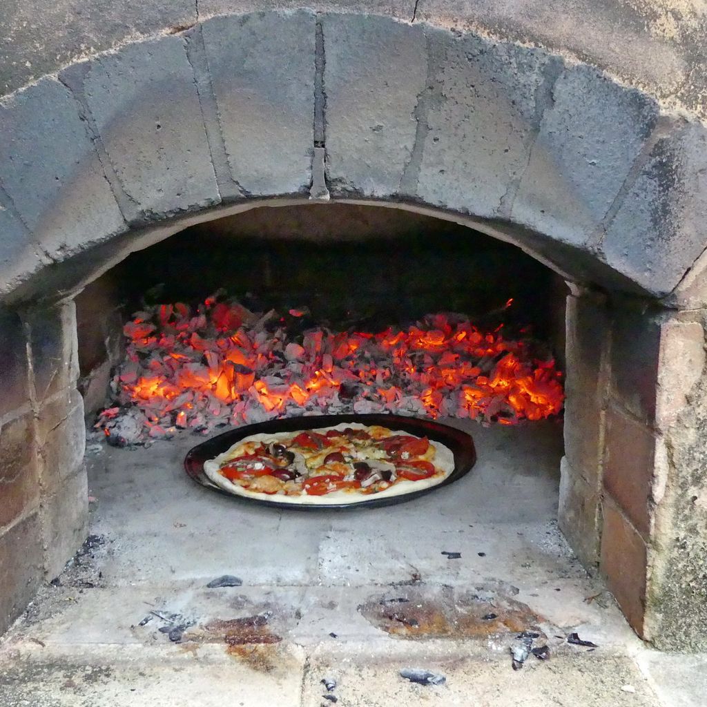 Pizza oven.