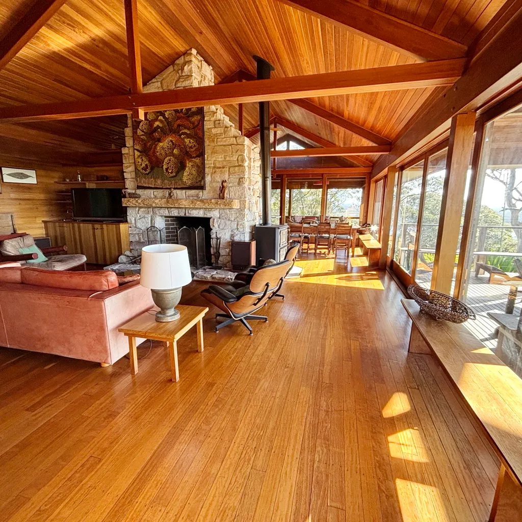 Living area and deck.