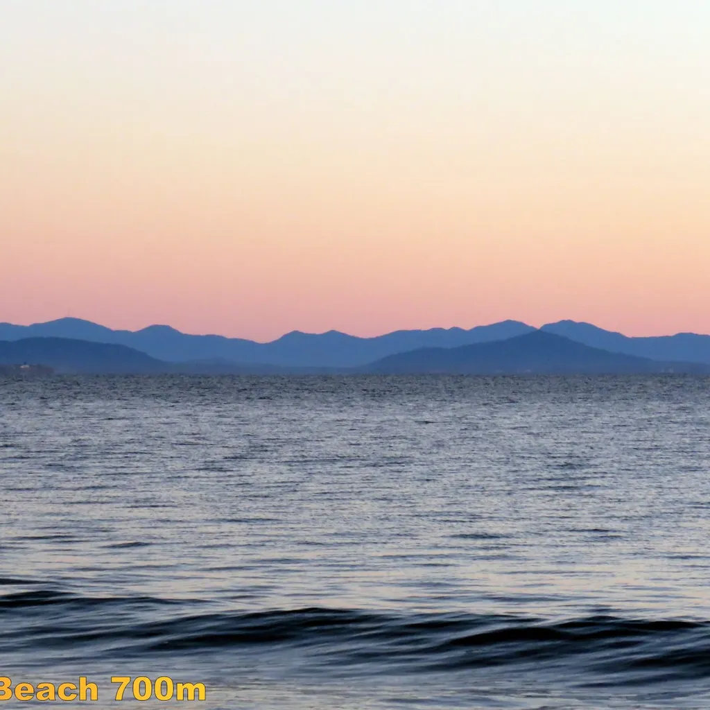 Main beach at sunrise.