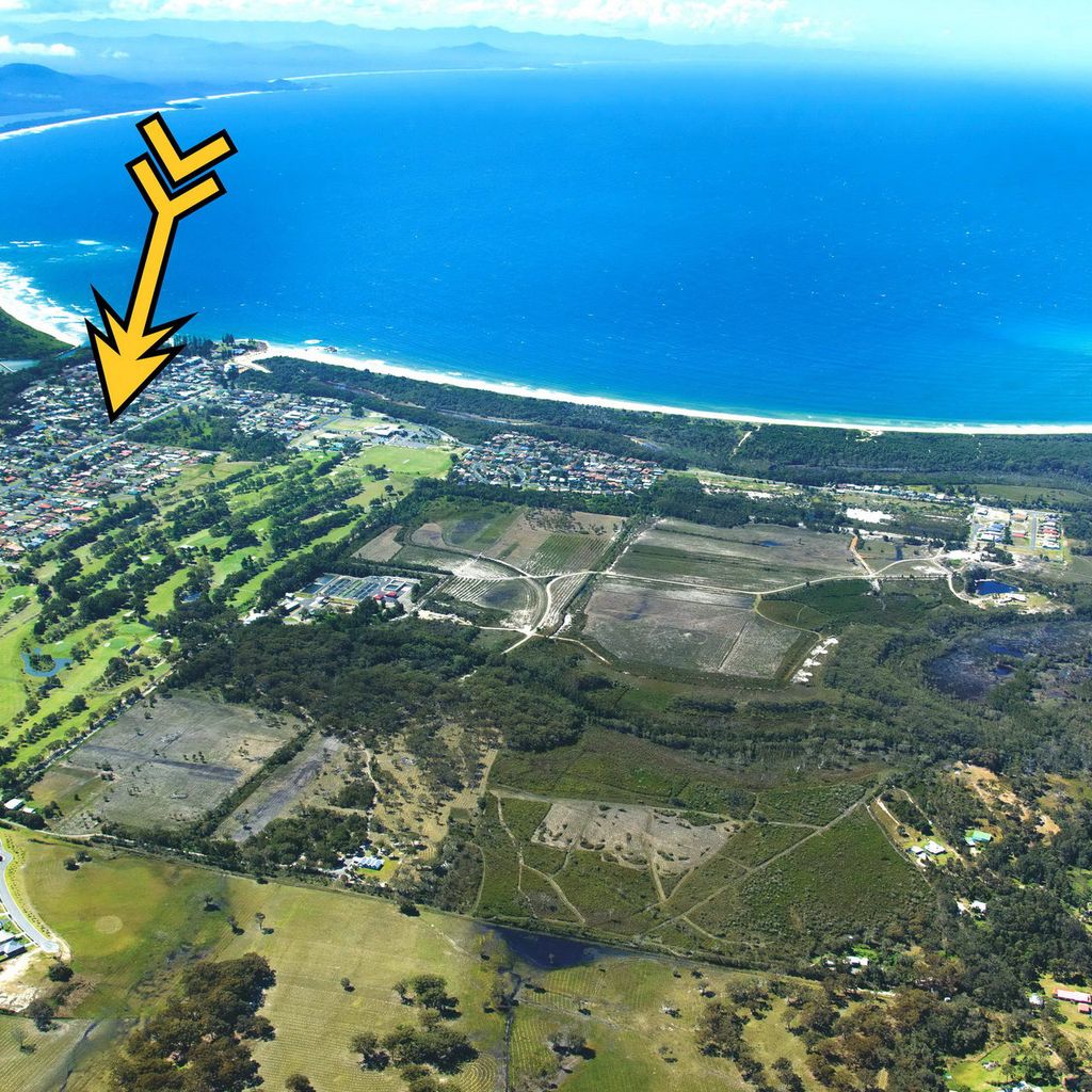 Aerial view of property.