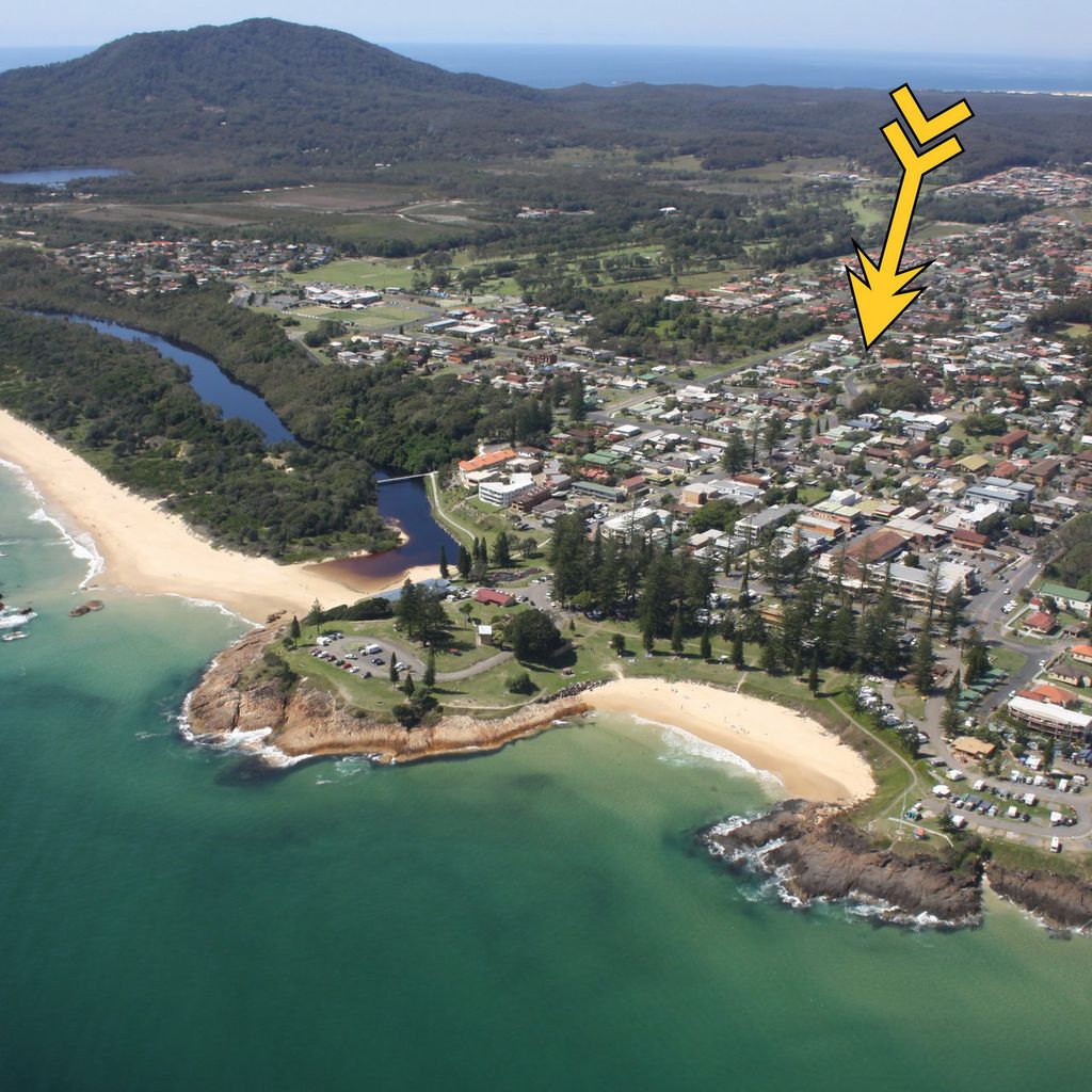 Aerial view of property.