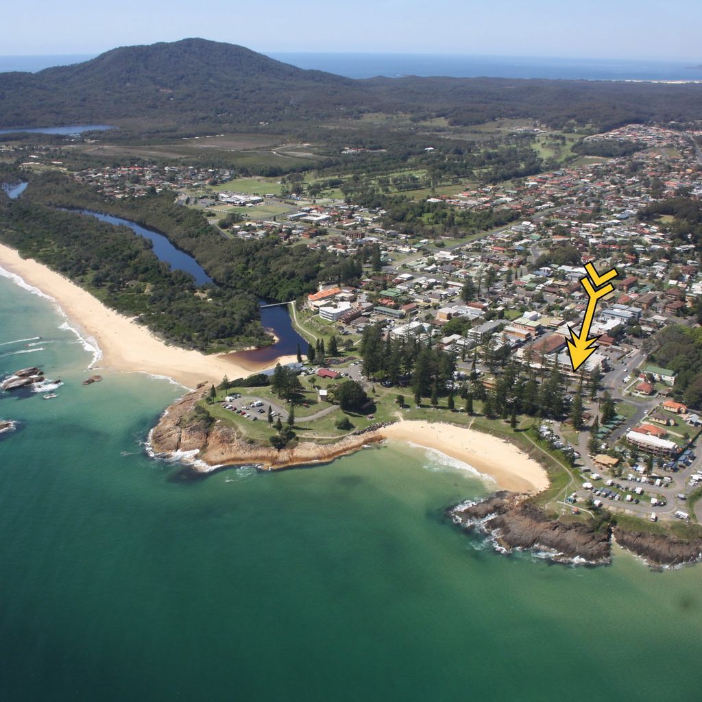 Aerial view of property.