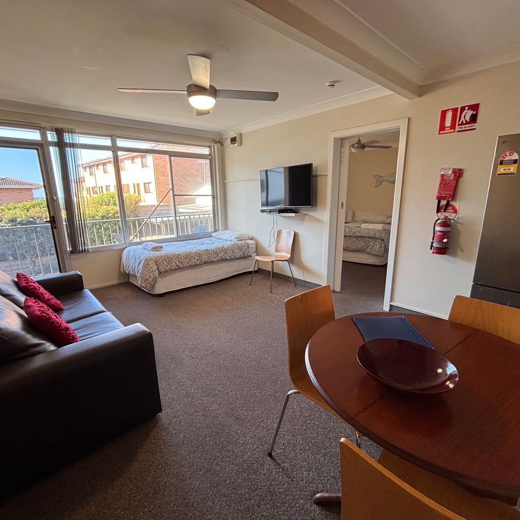 Living area and Dining. 