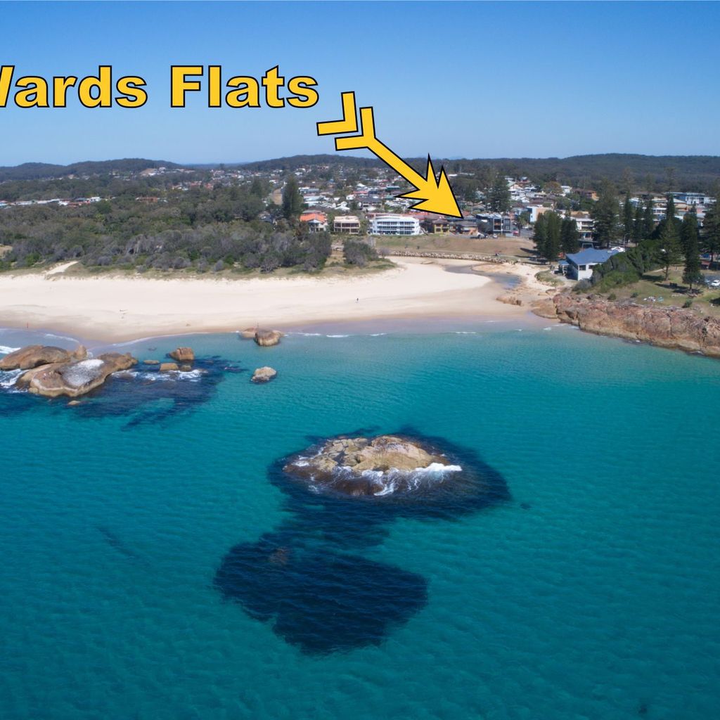 Aerial view of the property.