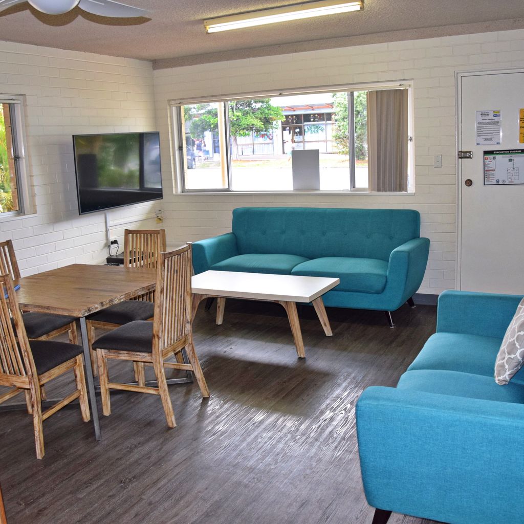 Living and dining area.