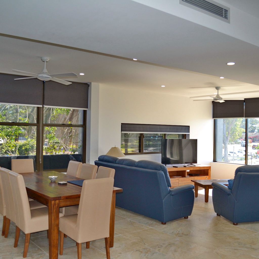 Living and dining area.