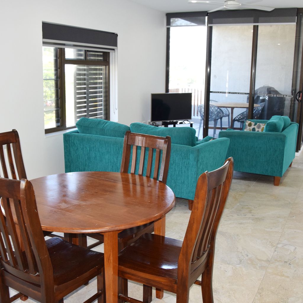 Living and dining area.