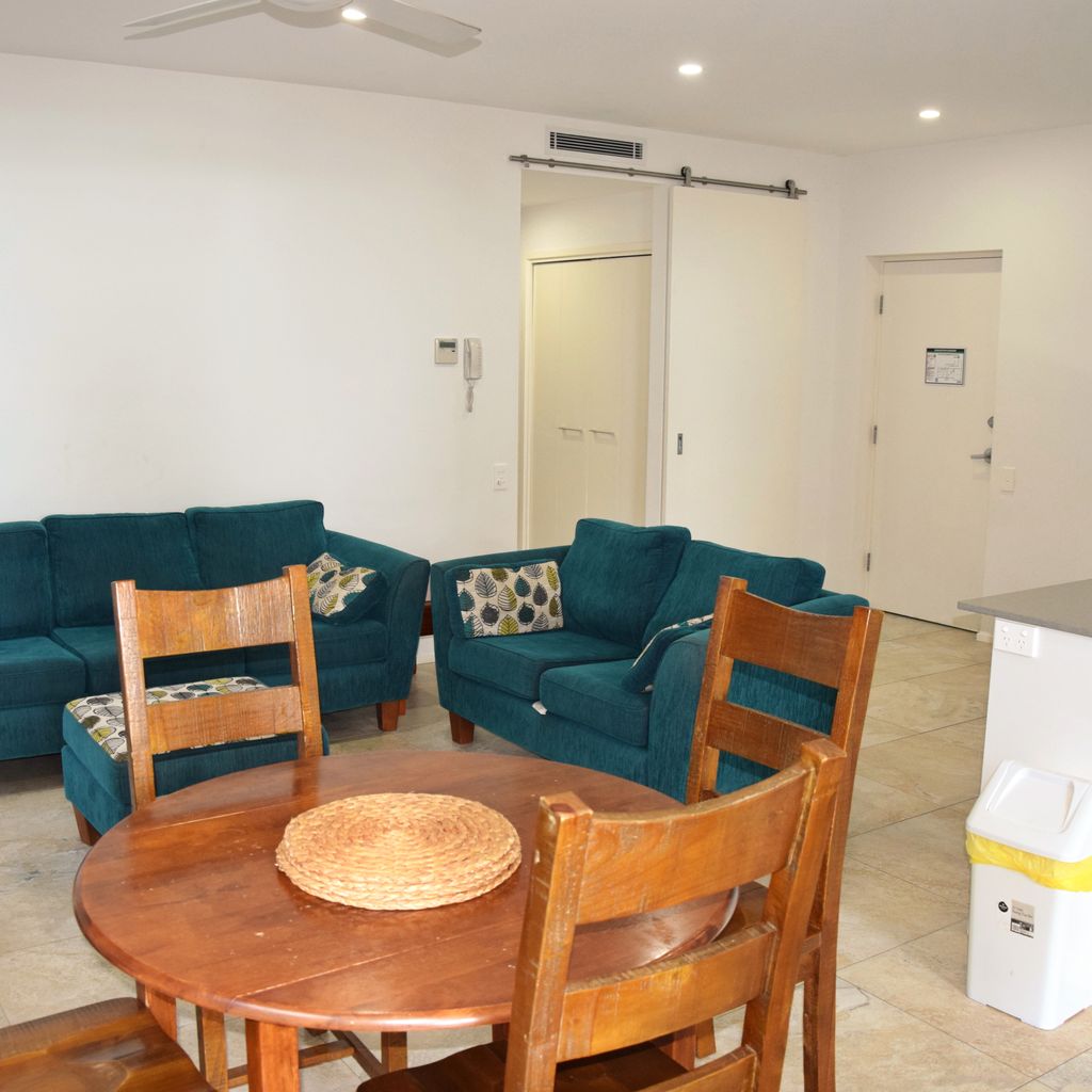 Living and dining area.