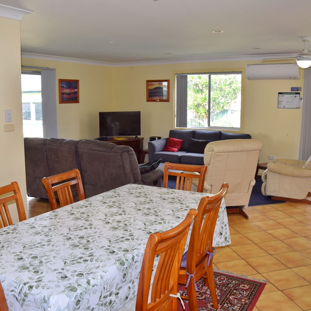 Living and dining area.