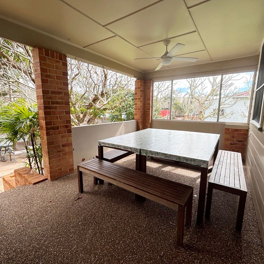Outdoor dining area. 