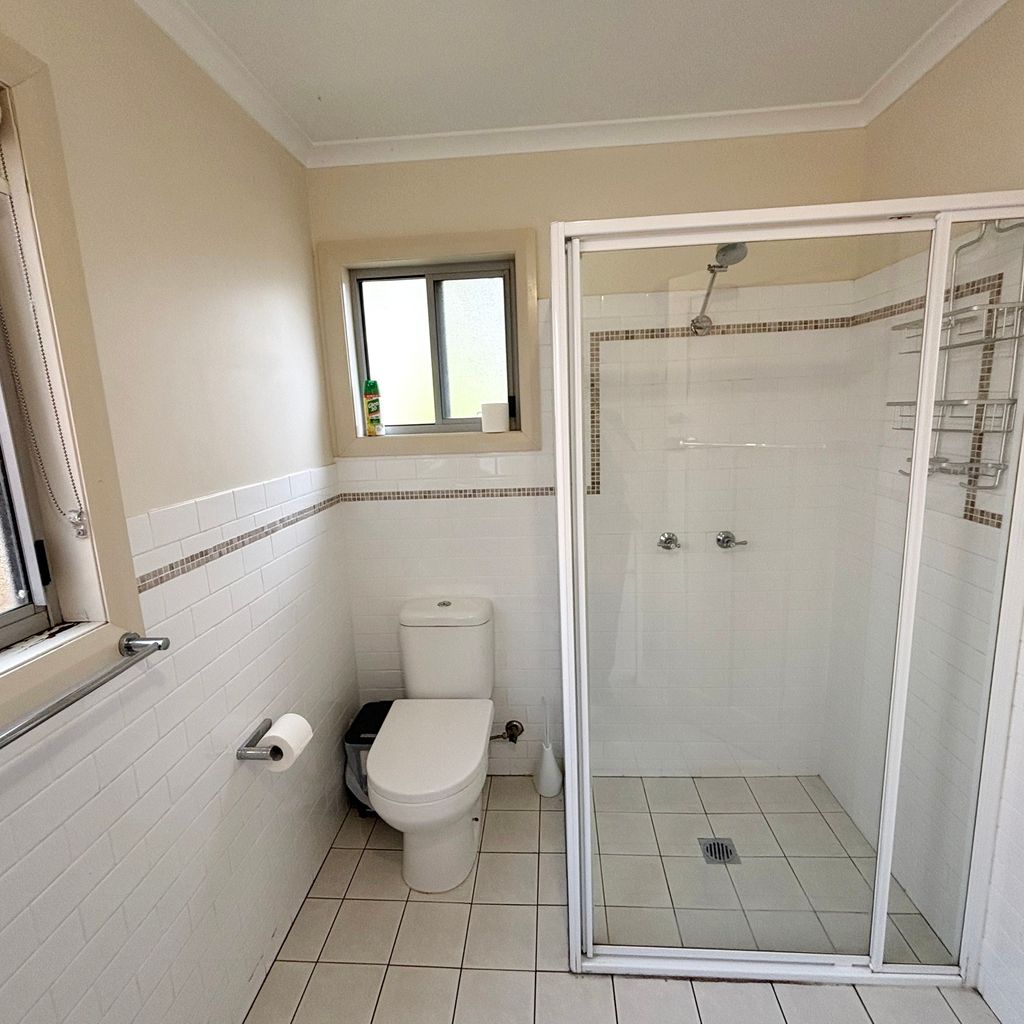 Combined bathroom and laundry. 