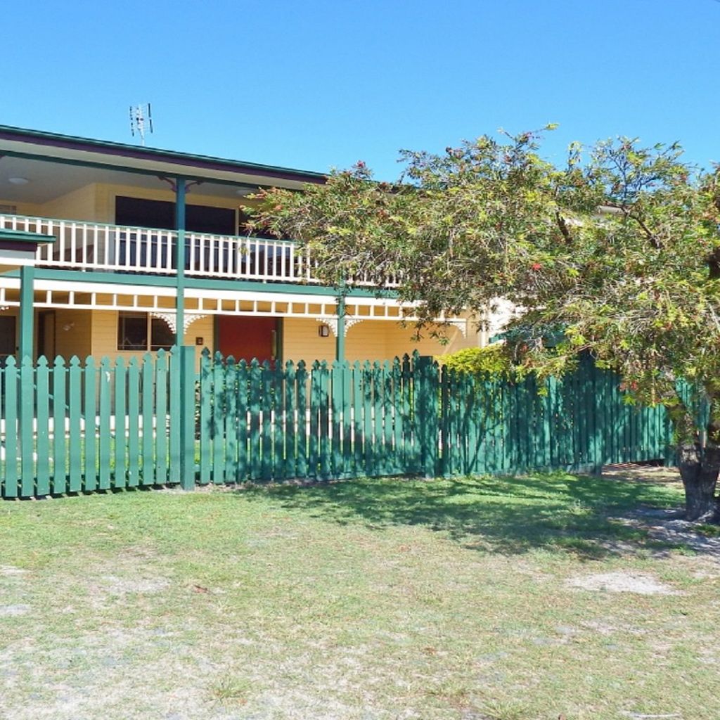 Side yard, ample for boat parking.
