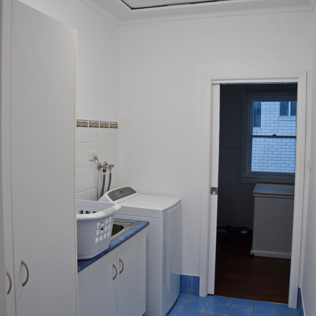 Upstairs laundry. 