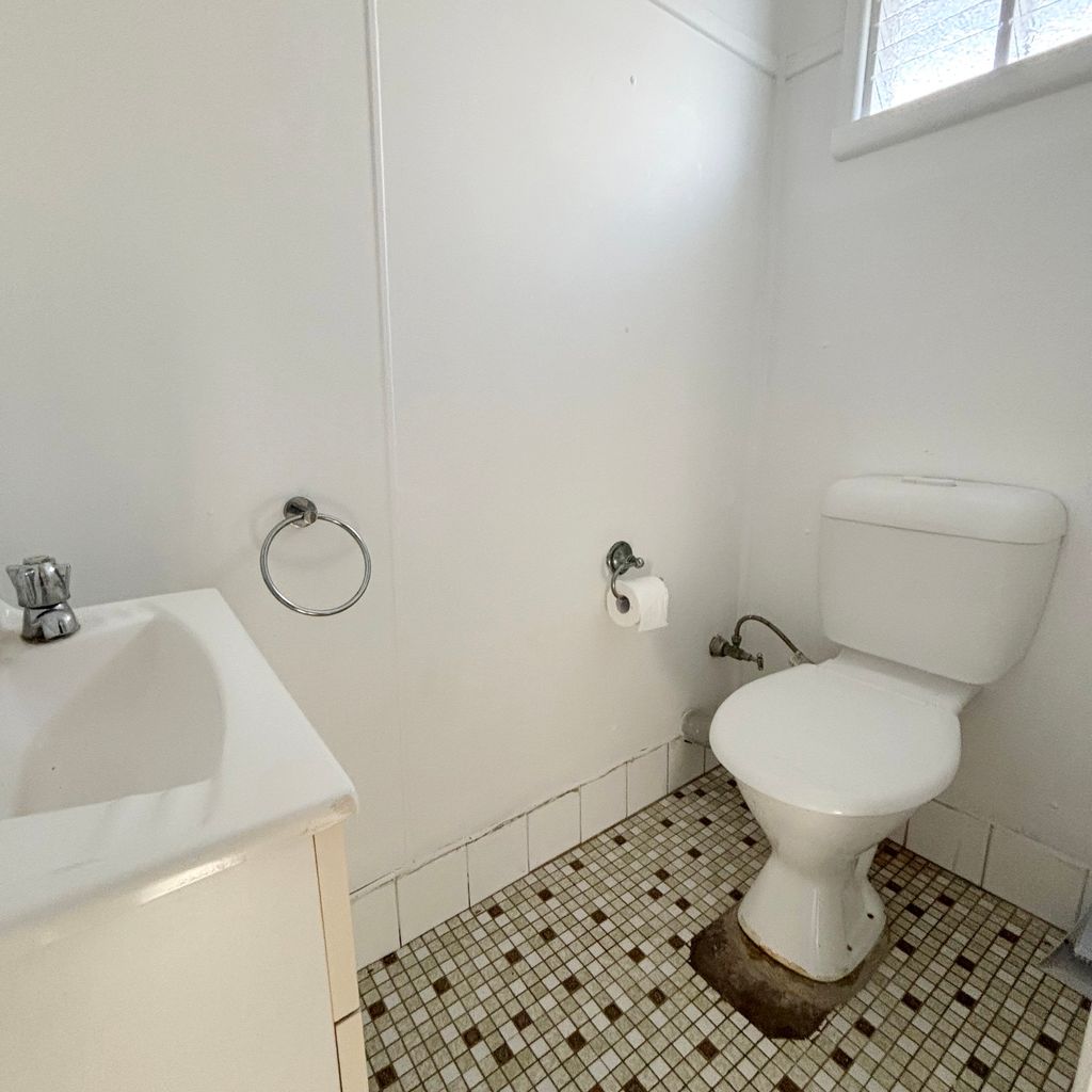 Separate toilet. 