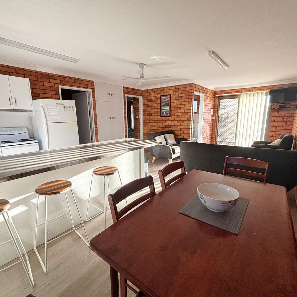 Dining area and kitchen. 