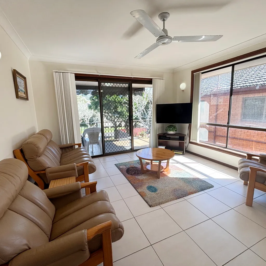 Living area and balcony. 
