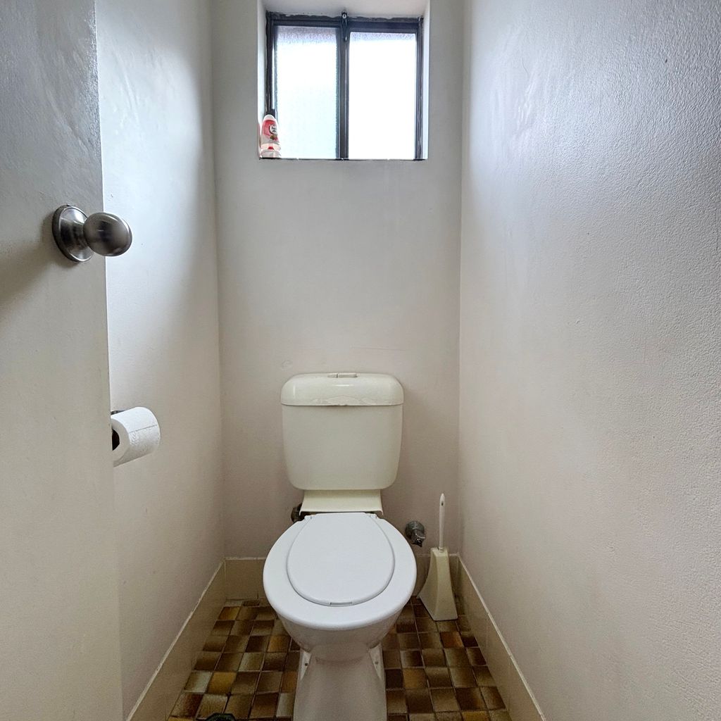 Separate toilet. 