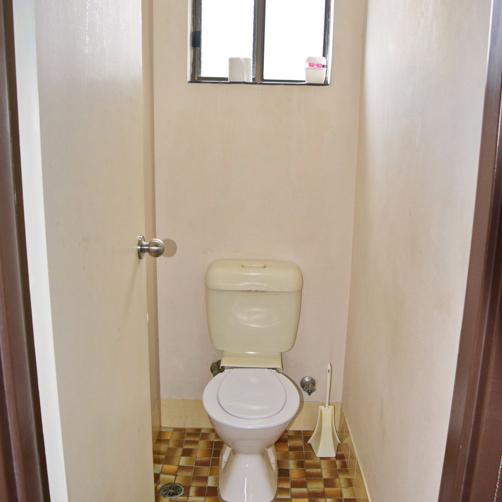 Separate toilet.