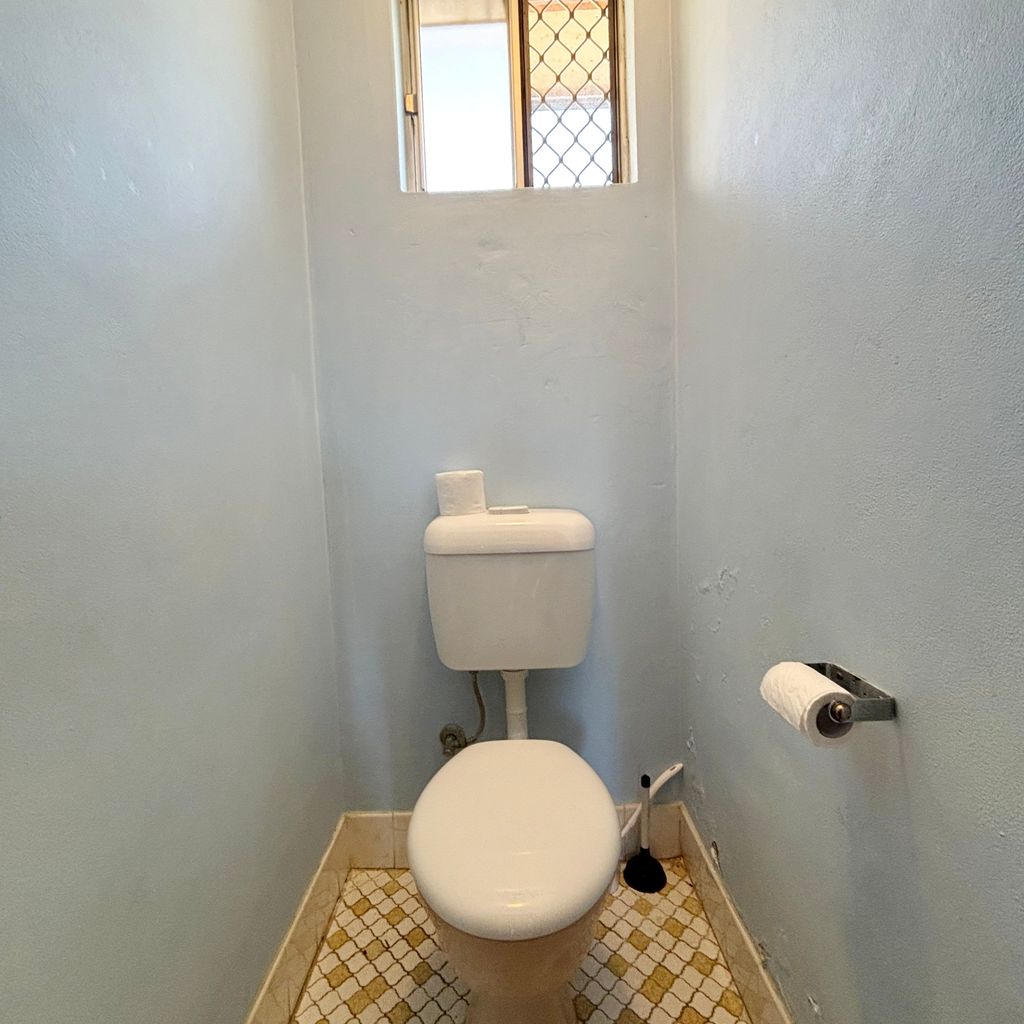 Separate toilet. 