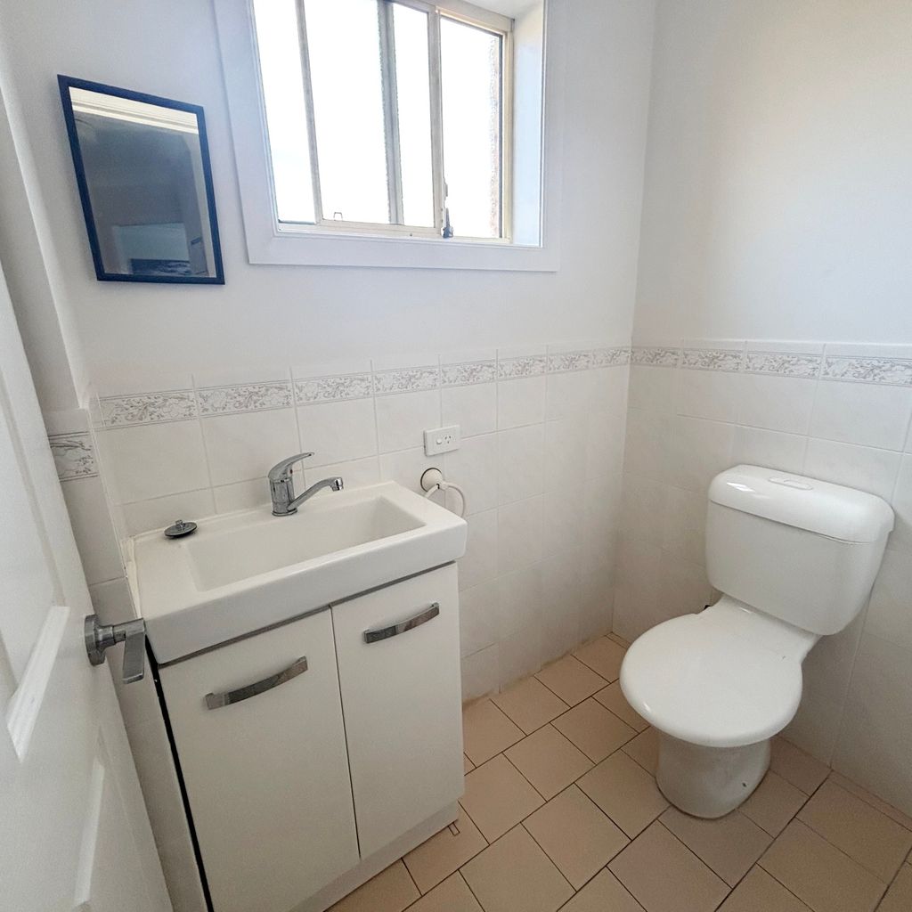 Separate toilet. 