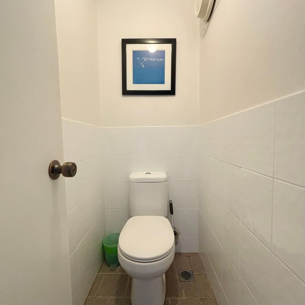 Separate toilet. 