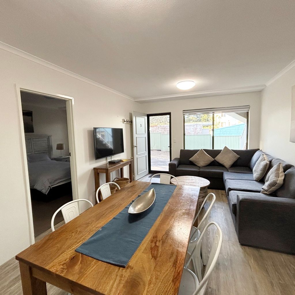 Living area and dining. 