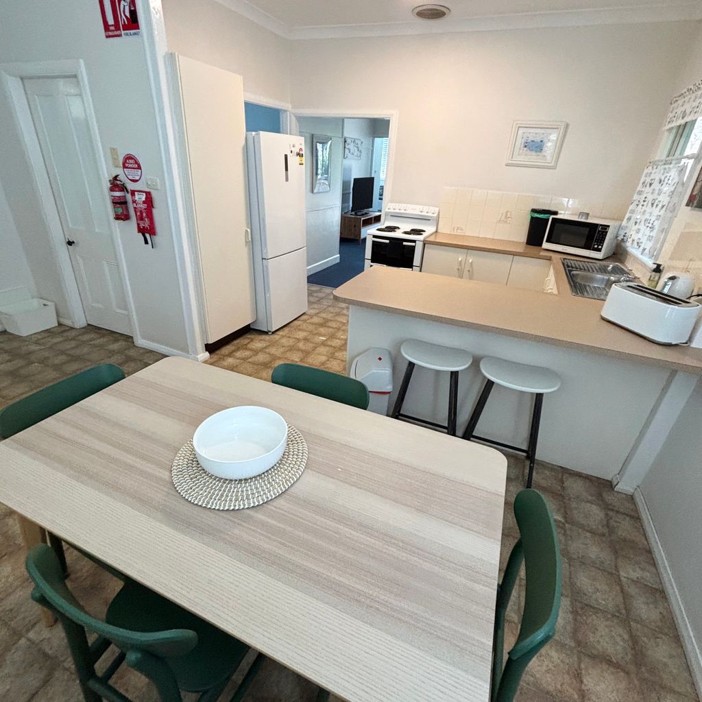 Dining area and kitchen. 