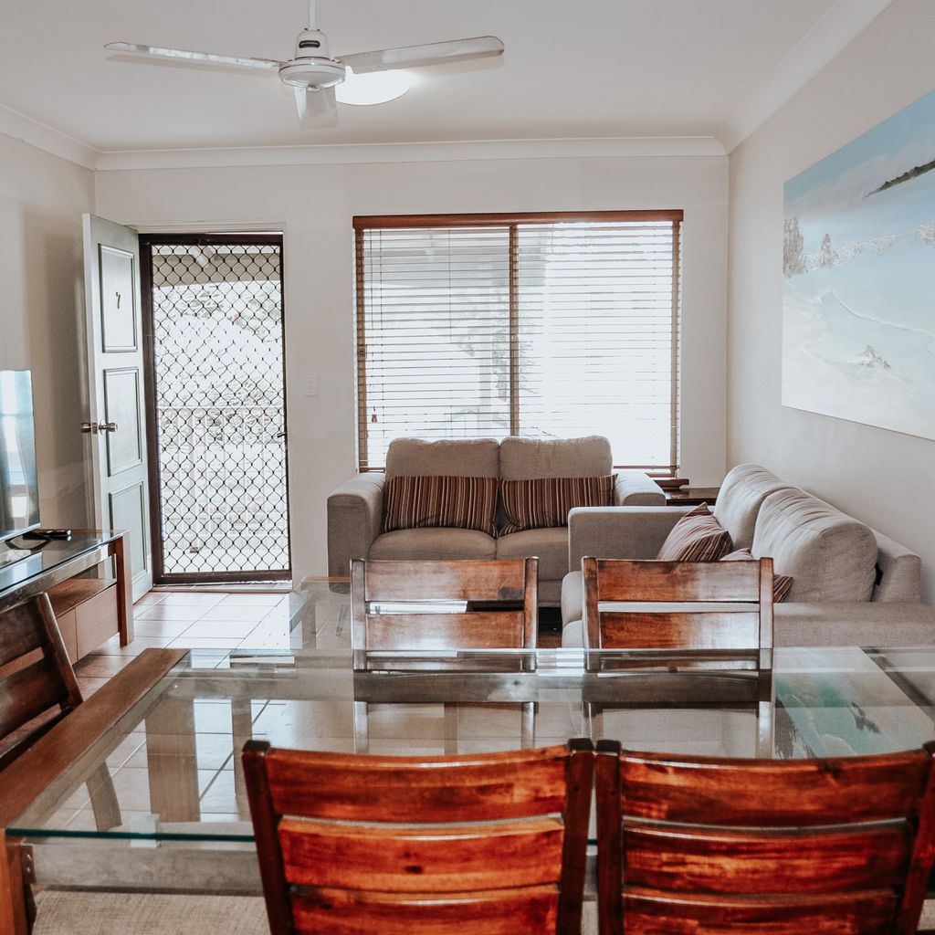 Living and dining area.