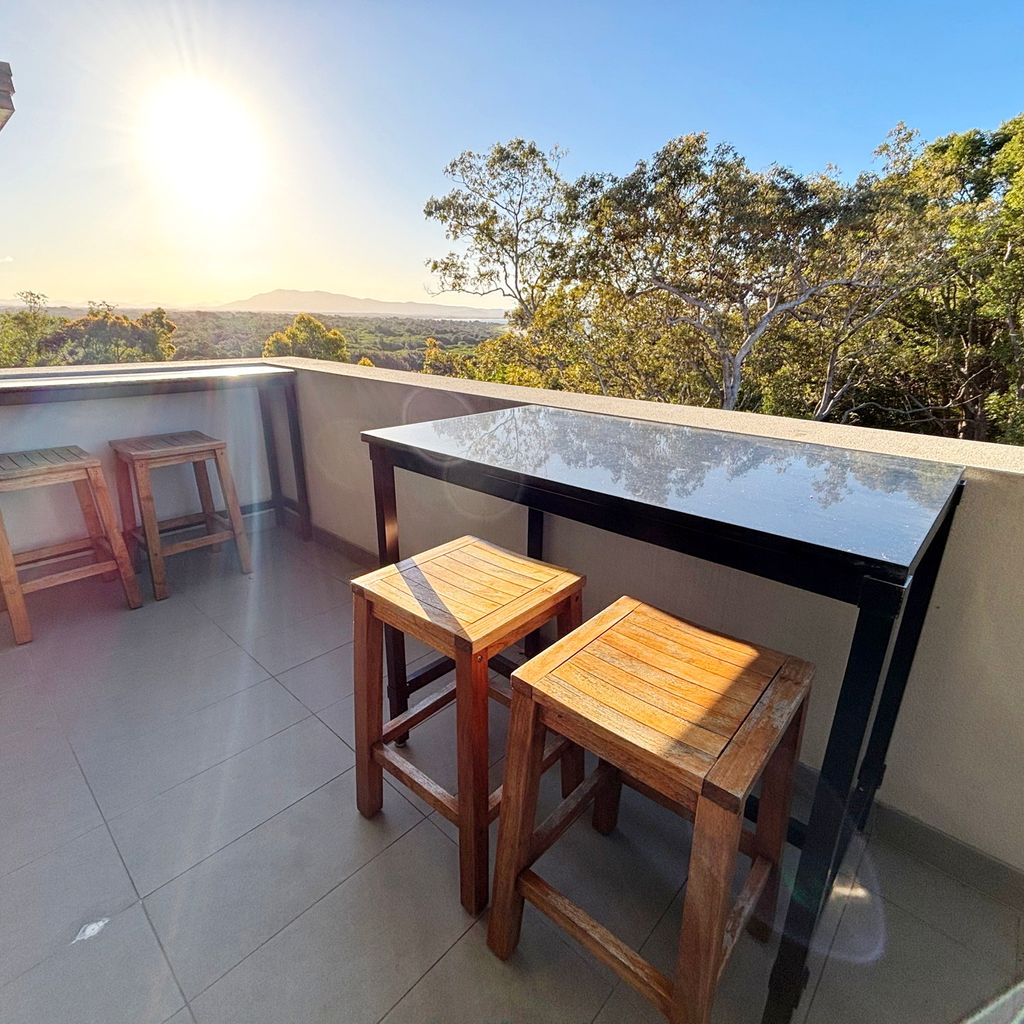 Balcony overlooking Back Creek. 
