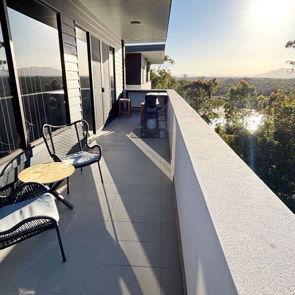 Balcony overlooking Back Creek.