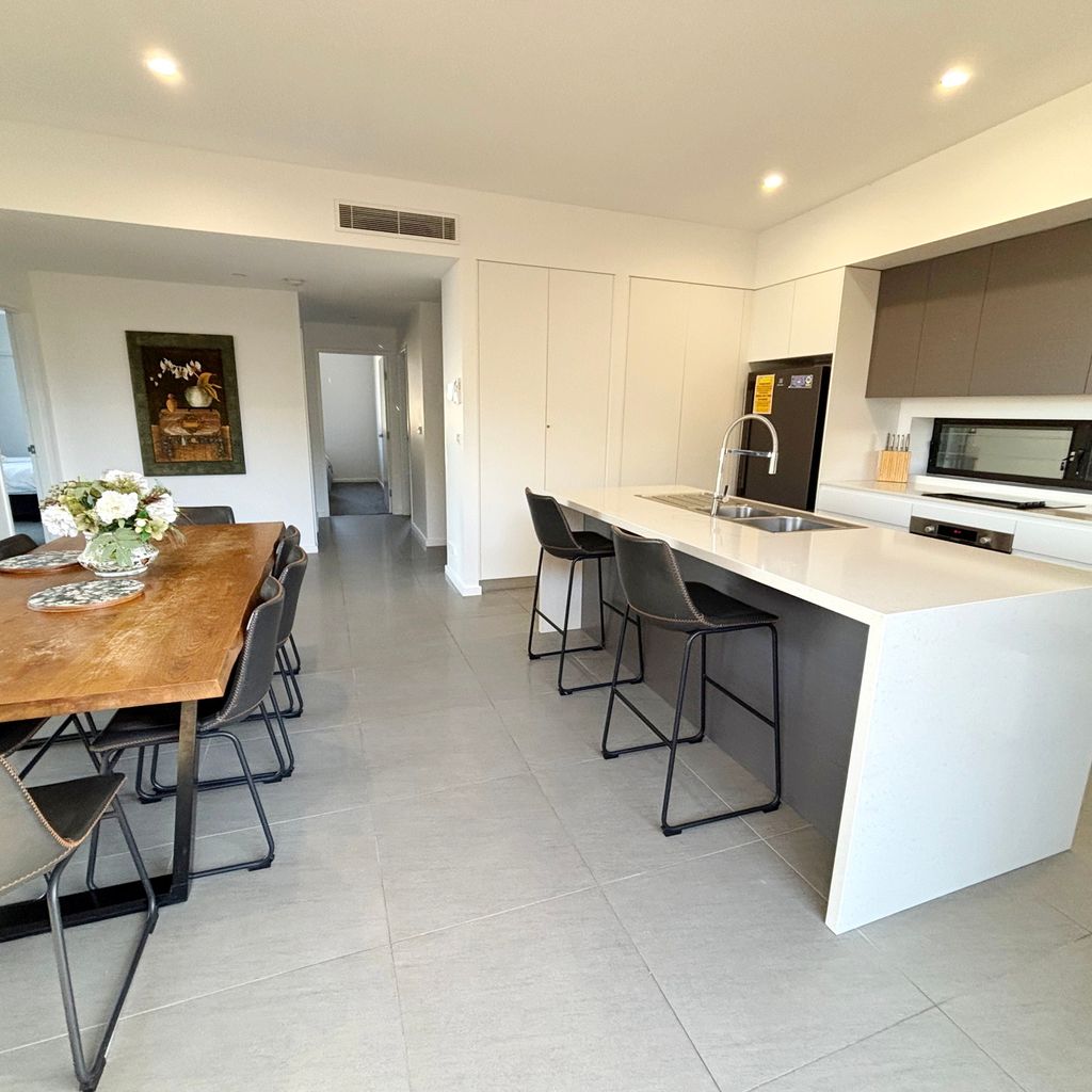 Dining area and kitchen.
