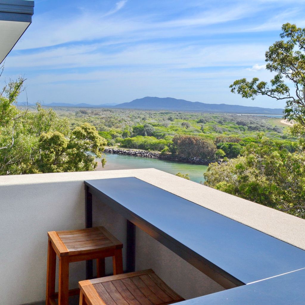 Balcony overlooking Back Creek.