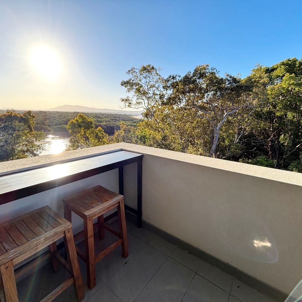Balcony overlooking Back Creek.
