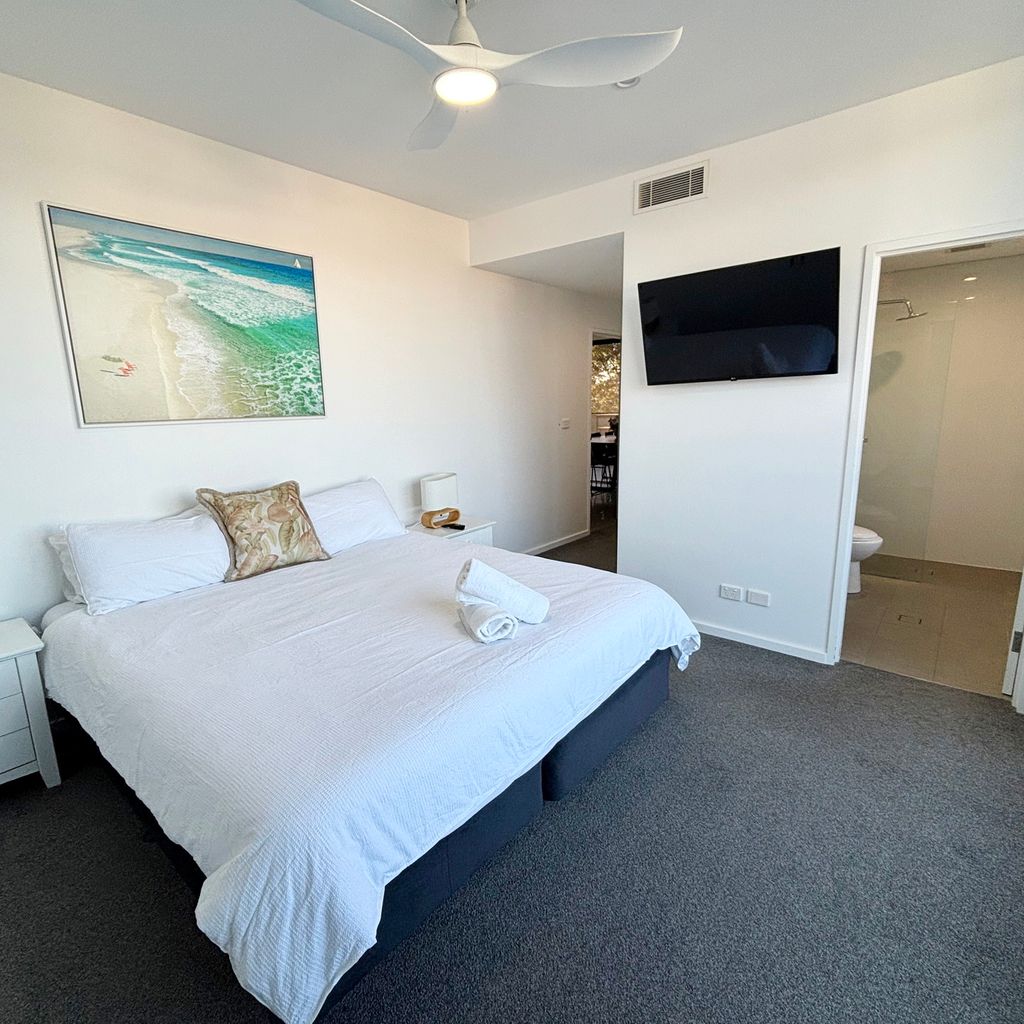 Master bedroom and balcony. 