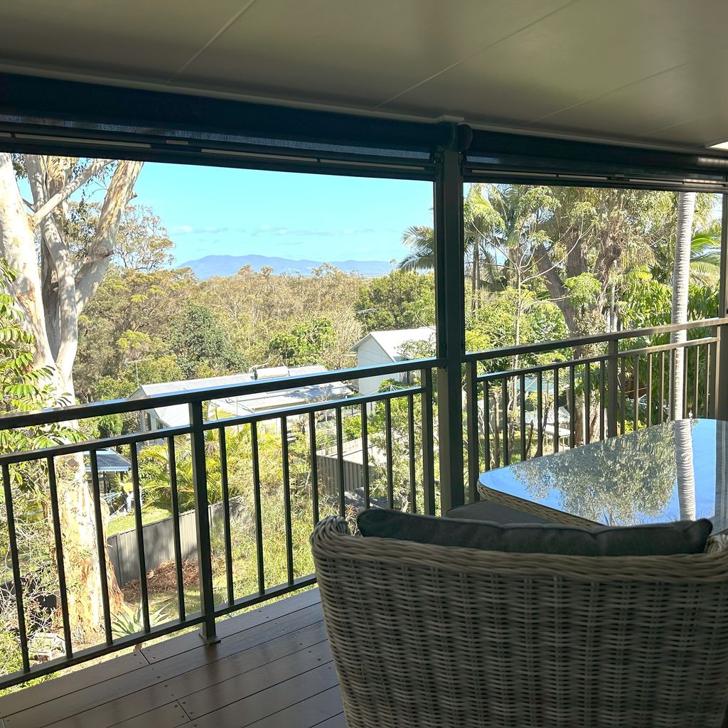 Back balcony and view.