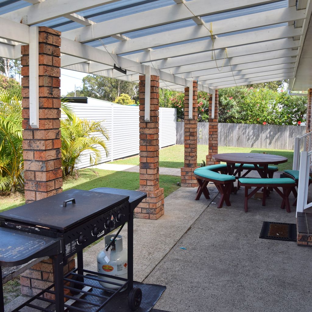 Back patio.