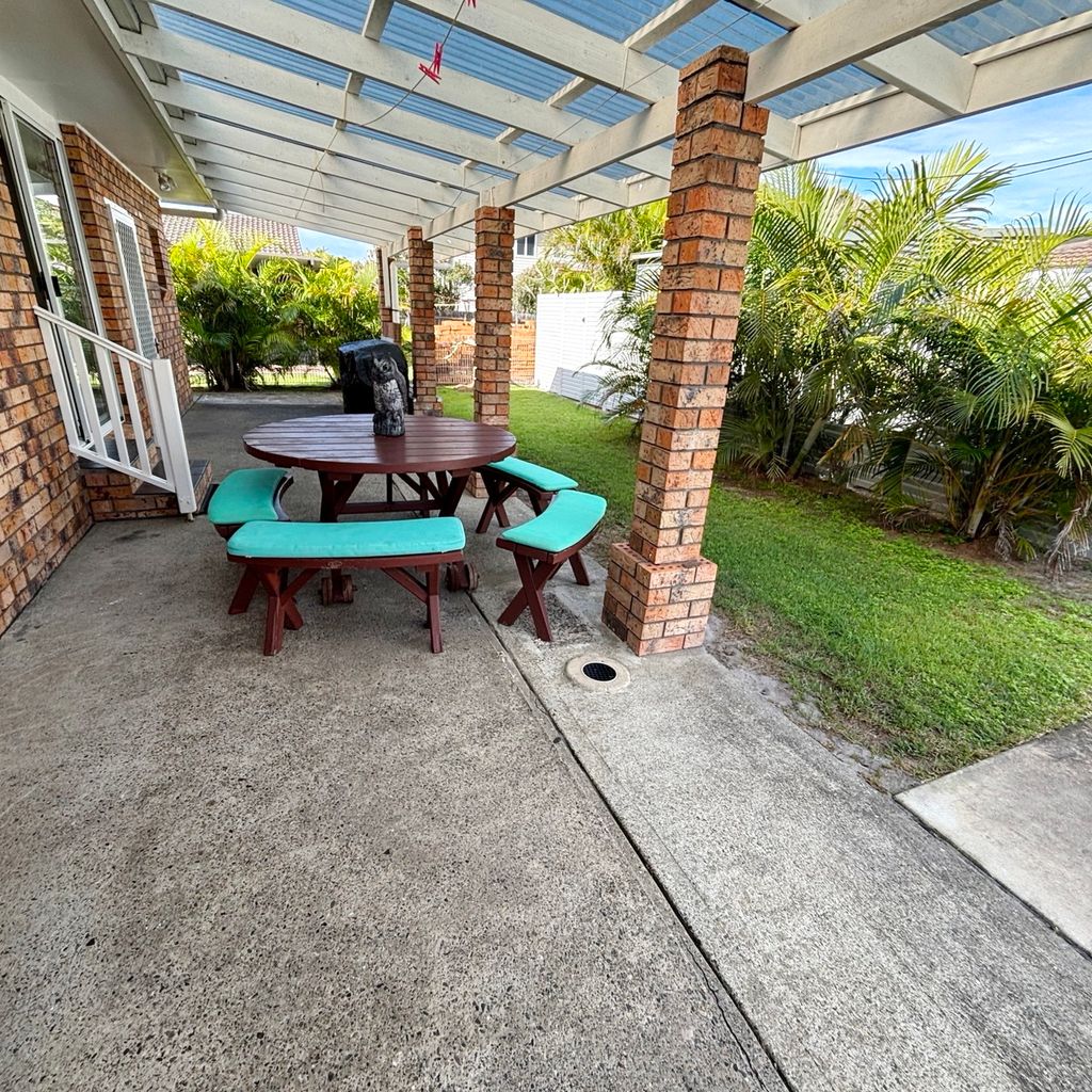 Back patio. 