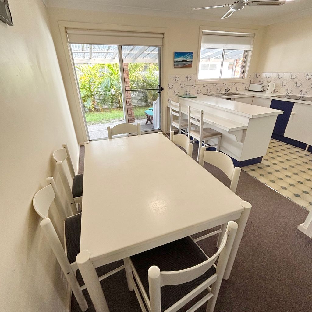 Dining area and kitchen. 