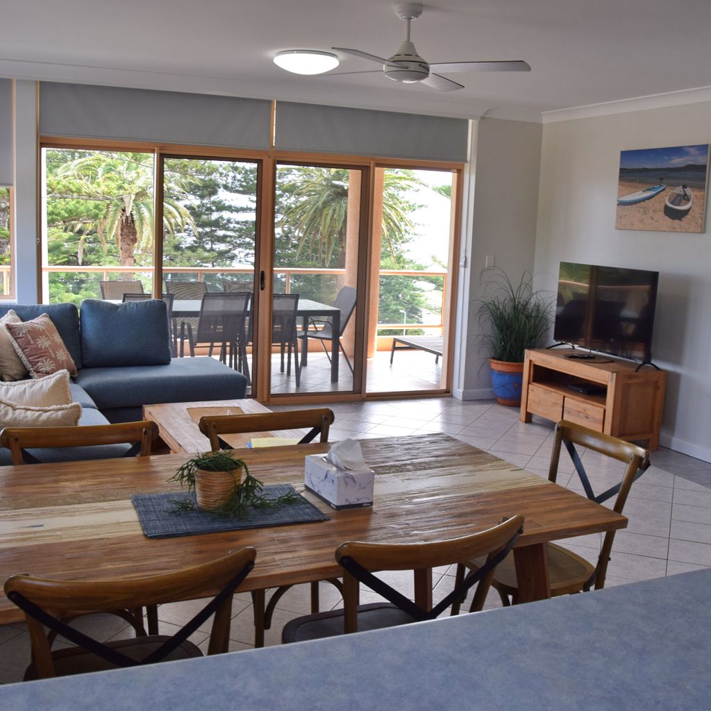 Living and dining room.